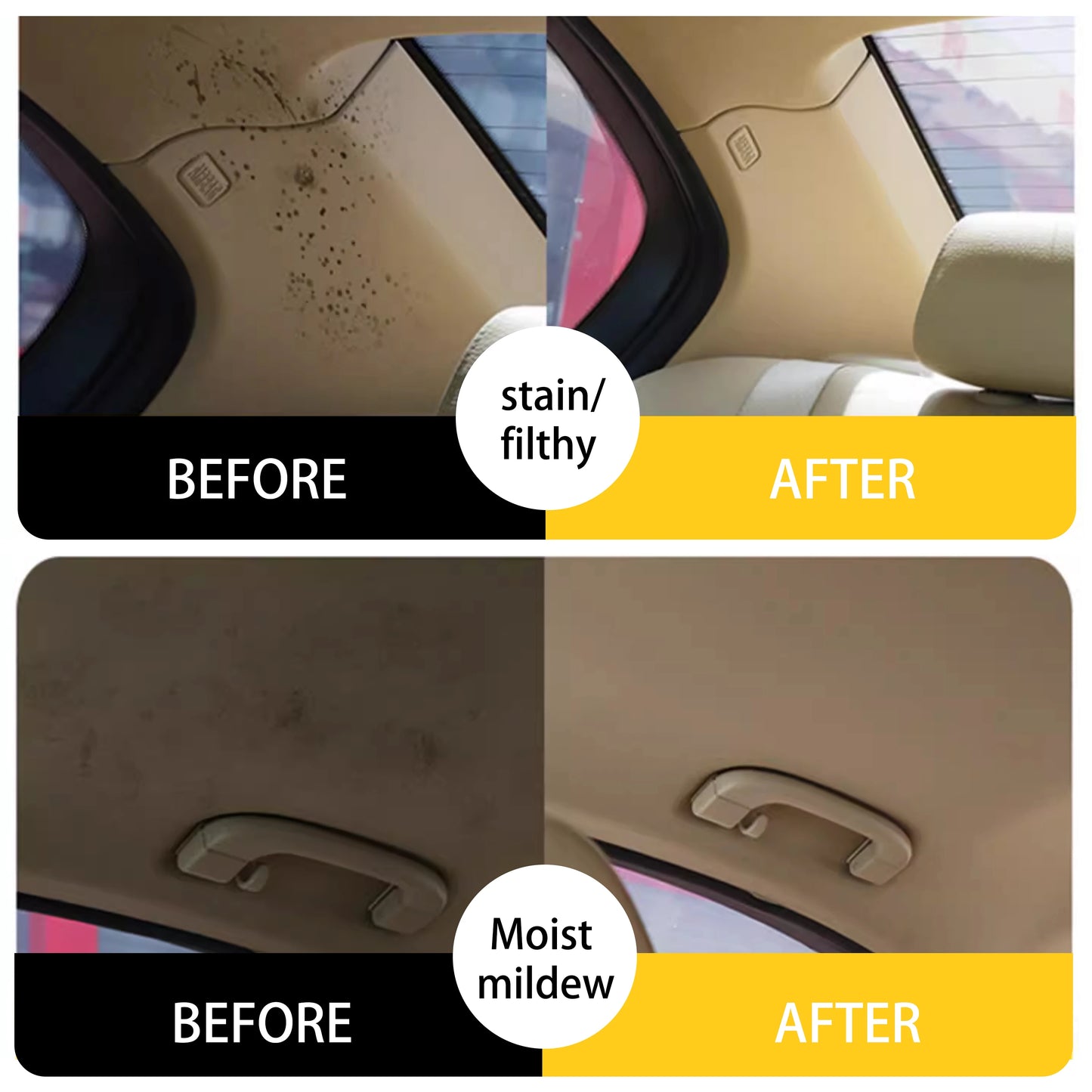 Car Interior cleaner Efficient Cleaning  All-purpose Spray for Car Interiors Sofa,Roof Central Consoles Free From Water Washing