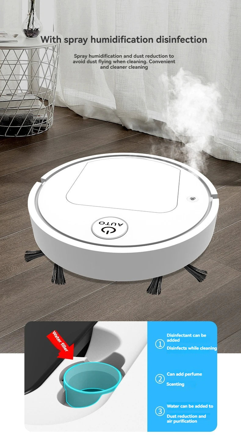 Suction mop spray humidification sweeping robot disinfection and sterilization mobile automatic mosquito repellent