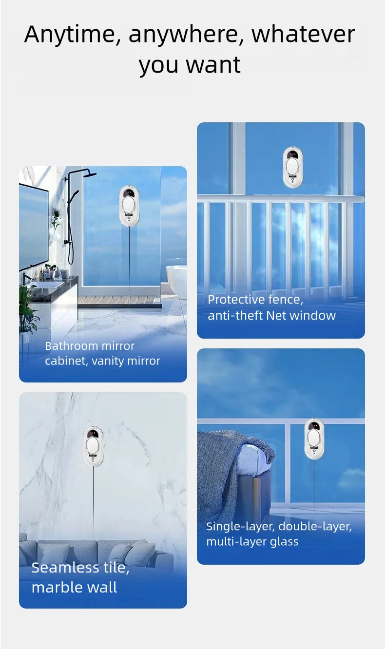 Intelligent Window Cleaning Robot Vacuum Cleaner Robot Window Cleaner Electric Glass Limpiacristales Remote Control for Home