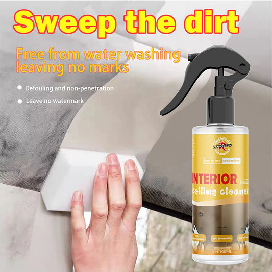 Car Interior cleaner Efficient Cleaning  All-purpose Spray for Car Interiors Sofa,Roof Central Consoles Free From Water Washing