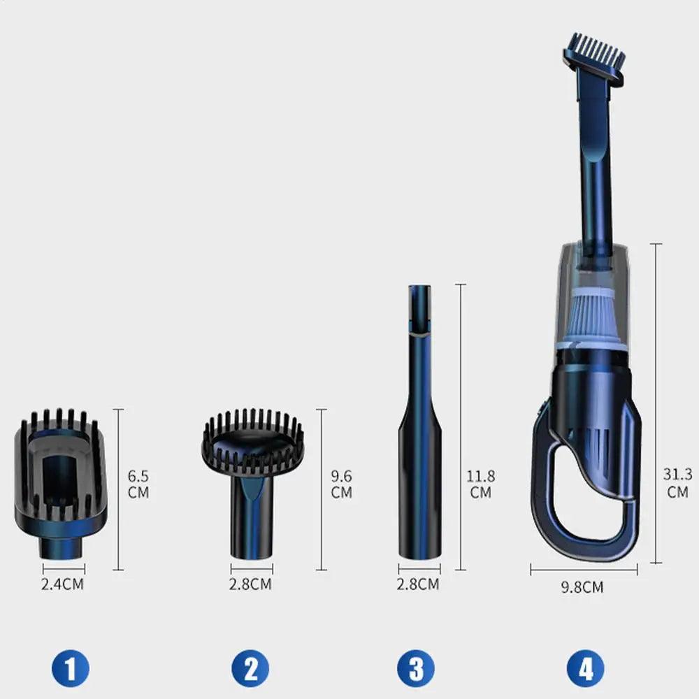 Car Vacuum Rechargeable Small Cordless Rechargeable Cleaner For Home And Car Vehicle Interior Care Multi-Functional Dust Vacuum