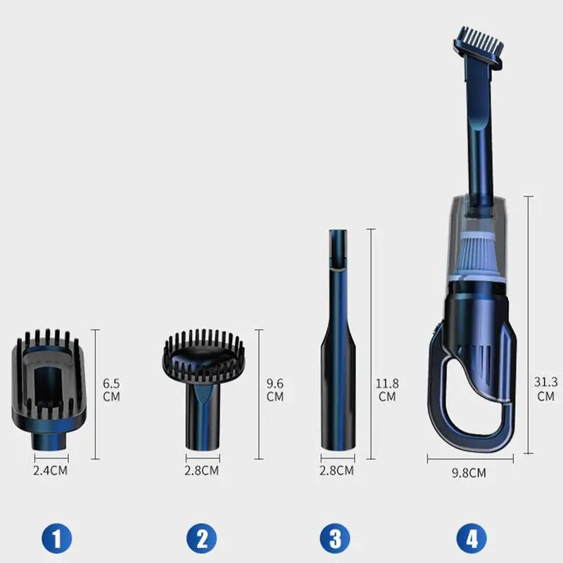 Car Vacuum Rechargeable Small Cordless Rechargeable Cleaner For Home And Car Vehicle Interior Care Multi-Functional Dust Vacuum