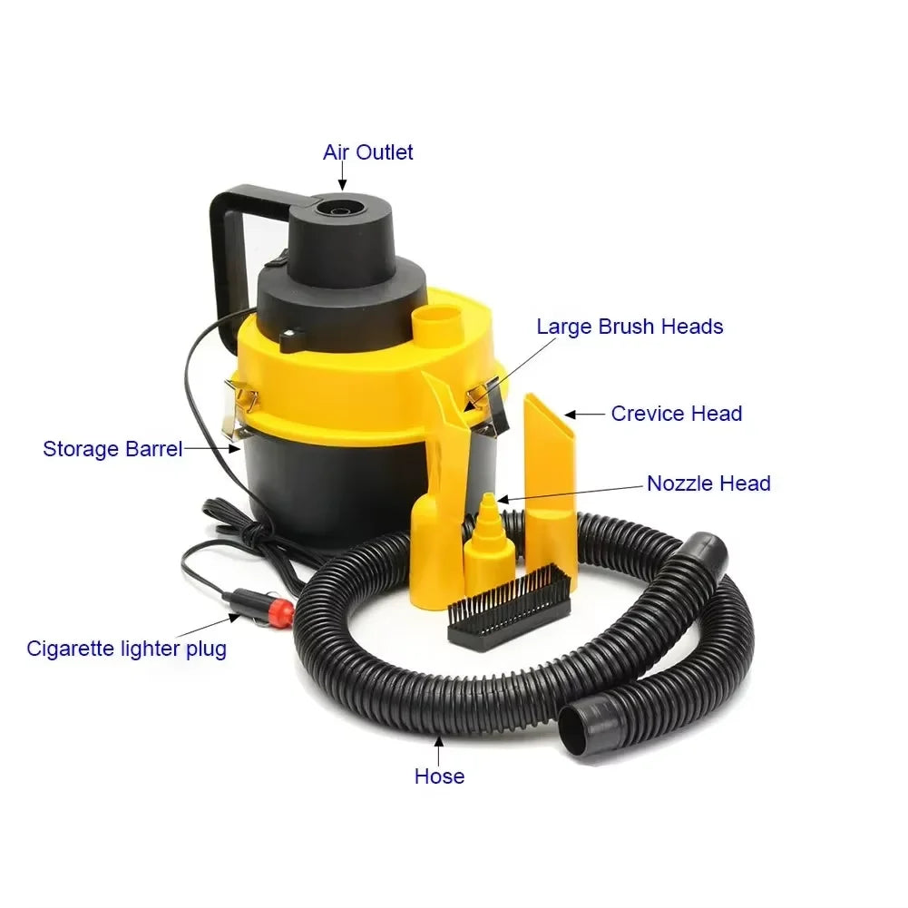 Multifunctional portable car vacuum cleaner dual purpose home car high power wet dry universal cleaning dust removal artifact