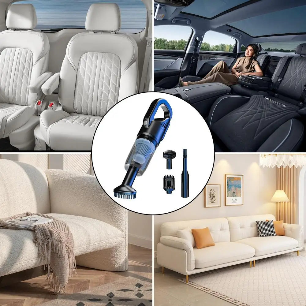 Car Vacuum Rechargeable Small Cordless Rechargeable Cleaner For Home And Car Vehicle Interior Care Multi-Functional Dust Vacuum