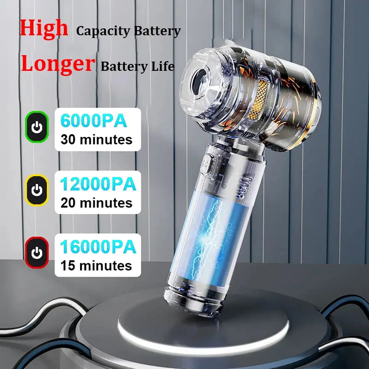 Car vacuum cleaner, small, high suction, household car, portable, inflatable, dual-use handheld car dust blower/hair dryer