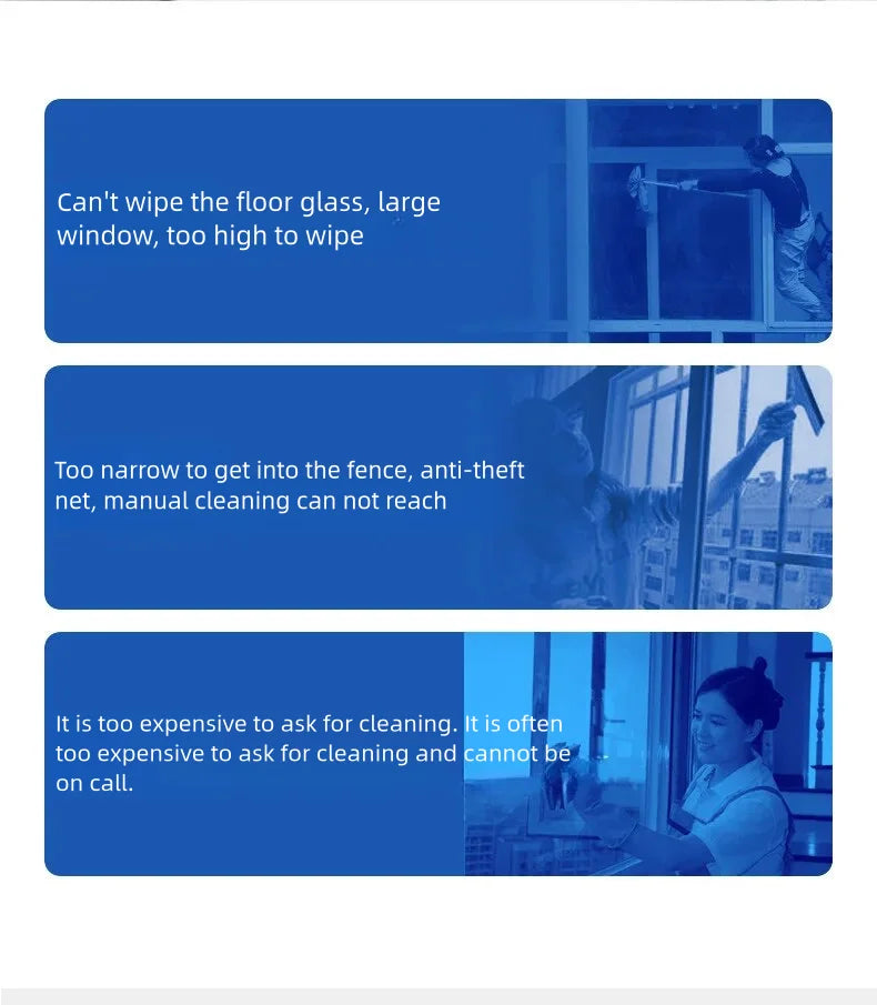 Intelligent Window Cleaning Robot Vacuum Cleaner Robot Window Cleaner Electric Glass Limpiacristales Remote Control for Home